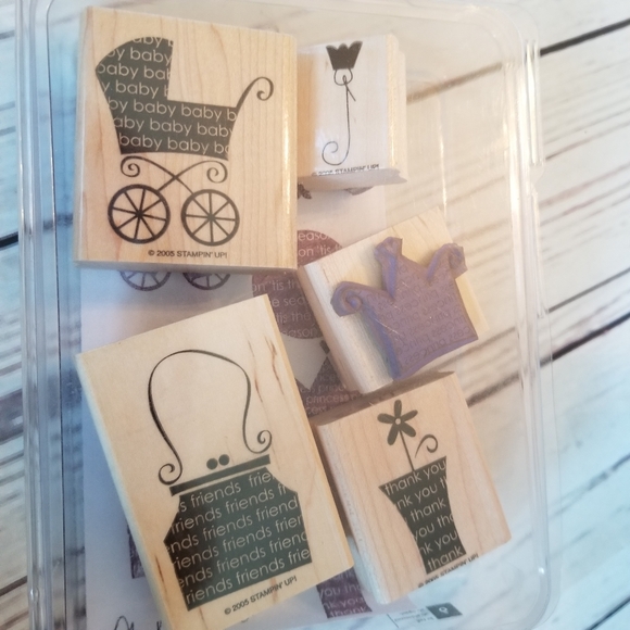 Huge Lot of 70 rubber stamps Stampin up! Vintage sets craft card scrapbooking - Picture 6 of 14